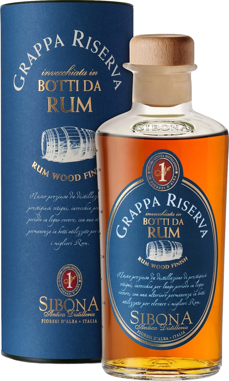 Сибона Граппа Ризерва Ром Вуд Финиш в подарочной упаковке 0.5&nbsp;л