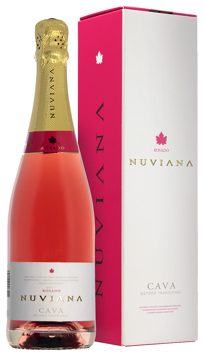 Игристое вино розовое брют Nuviana Rosado Cava DO Codorniu (gift box) 0.75  л (Нувиана Росадо Кава DO Кодорнью в подарочной упаковке), купить в  магазине в Саратове - цена, отзывы