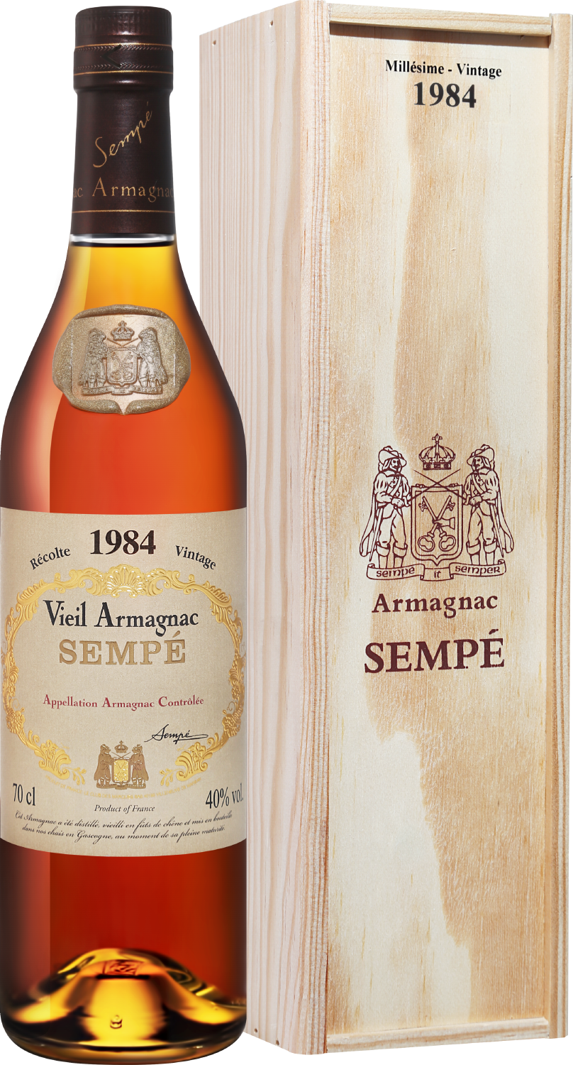Sempe Vieil Vintage 1984 Armagnac AOC (gift box) 39488 1