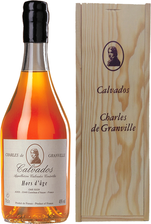 Шарль де Гранвиль Ор д'Аж Кальвадос AOC в подарочной упаковке 0.7&nbsp;л