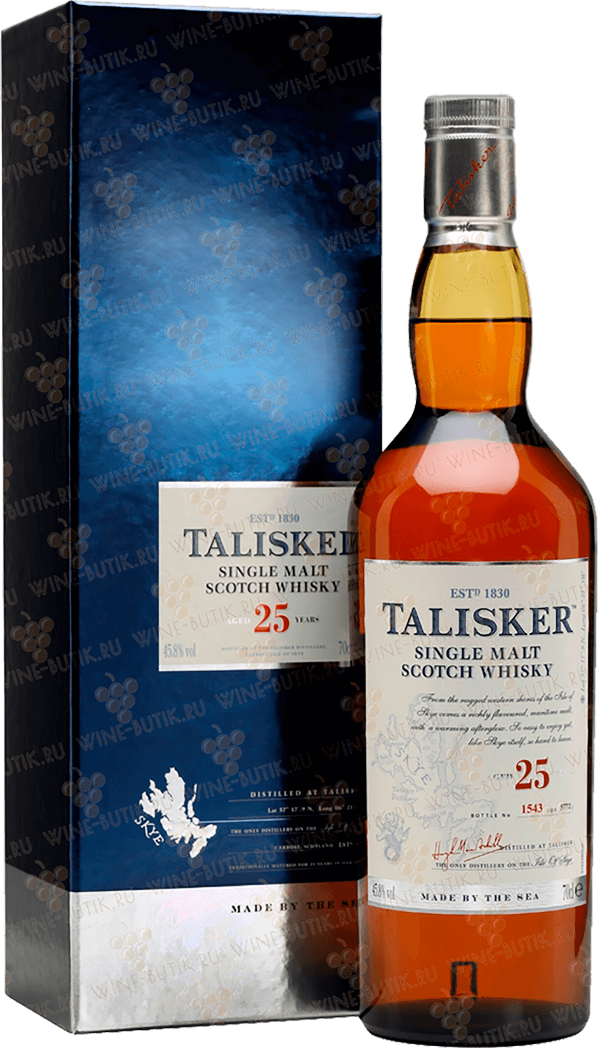 Talisker 25 y.o. Single Malt Scotch Whisky (gift box) talisker 10 years single malt scotch whisky gift box