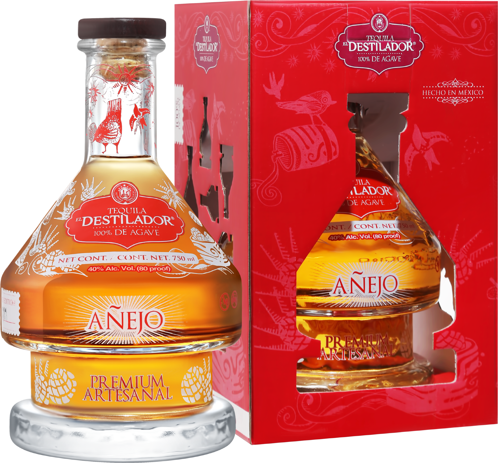 El Destilador Premium Artesanal Anejo Santa Lucia (gift box) don julio anejo gift box