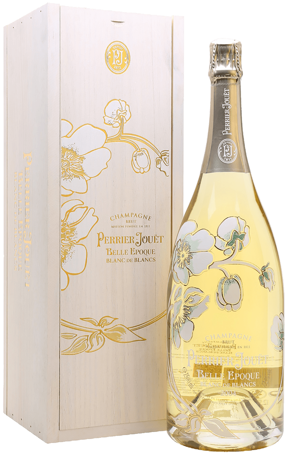 Игристое вино белое брют Perrier-Jouёt Belle Epoque Blanc de Blancs Brut  Champagne AOC (gift box) 0.75 л (Перрье-Жуе Бель Эпок Блан де Блан Брют  Шампань АОС в подарочной упаковке), купить в магазине