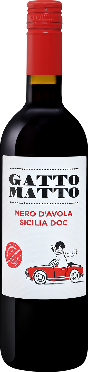 Gatto Matto Nero d’Avola Sicilia DOC Villa Degli Olmi bio nero d avola cabernet sicilia doc cevico