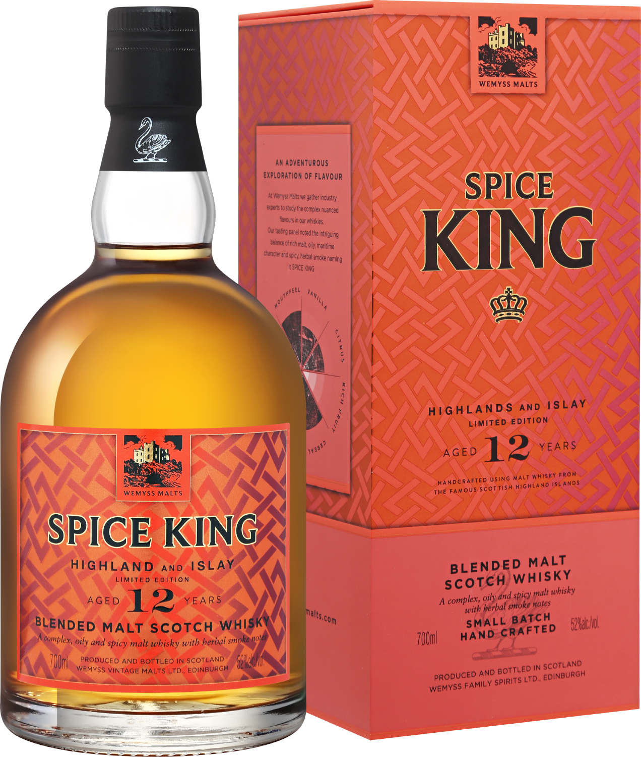 Wemyss Malts Spice King Blended Malt Scotch Whisky 12 y.o. (gift box)