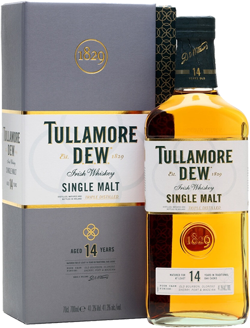 Tullamore Dew 14 Years Old Single Malt Scotch Whisky (gift box) glenfarclas 21 years old single malt scotch whisky gift box