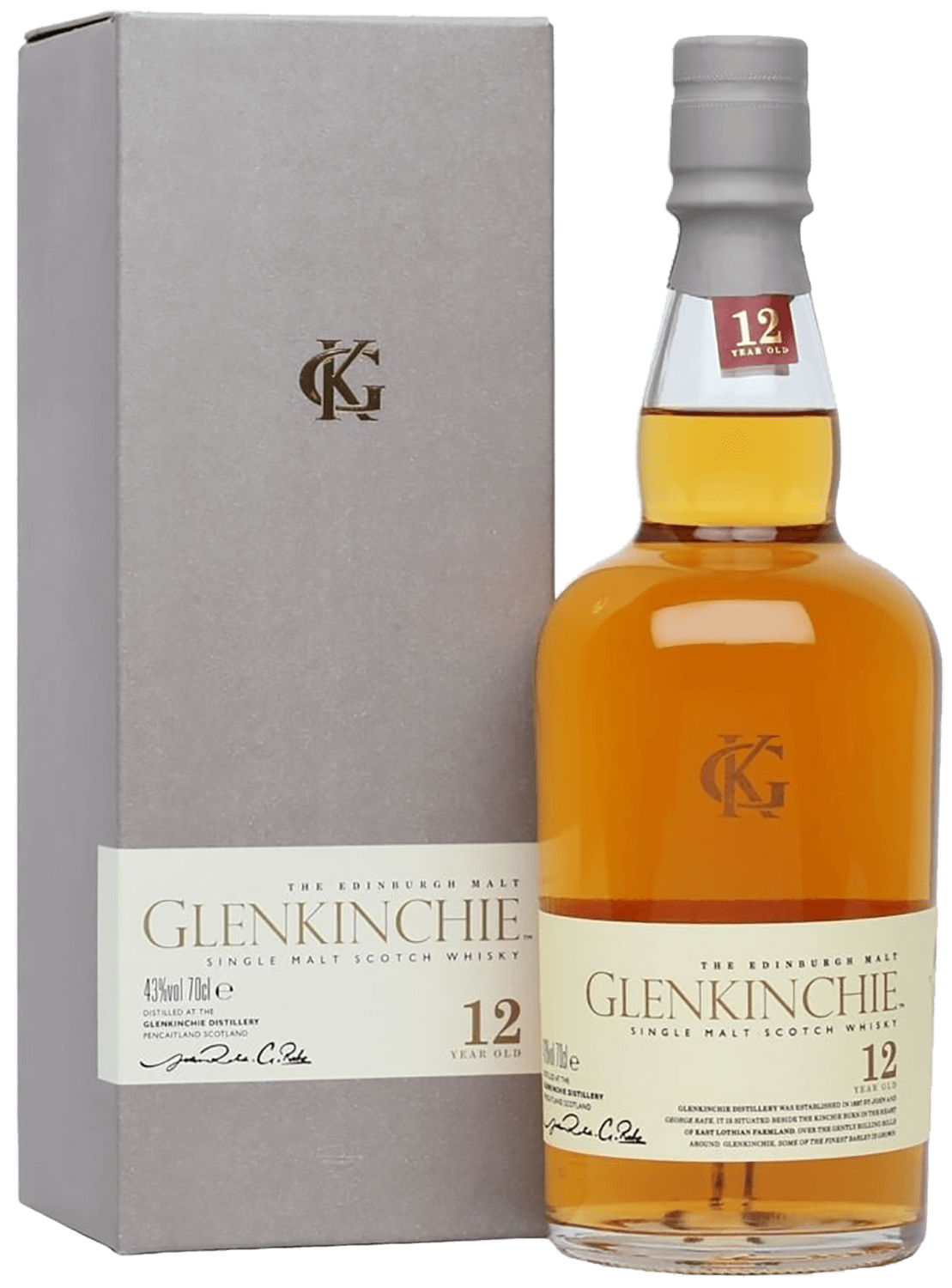 Glenkinchie 12 y.o. single malt scotch whisky (gift box)