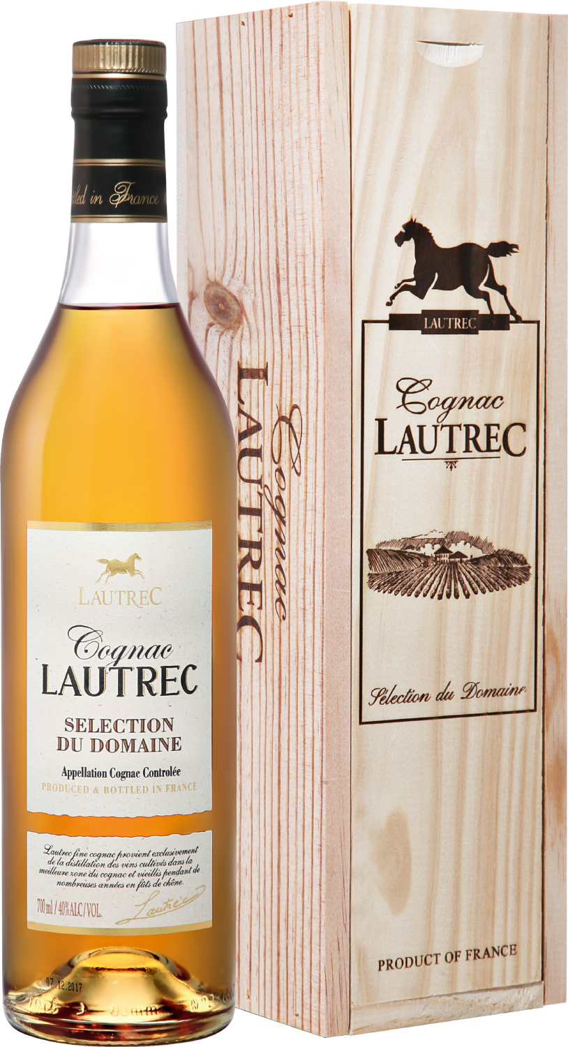 Коньяк Lautrec Cognac Selection du Domaine (gift box) 0.7 л (Лотрек Коньяк  Селексьон дю Домен в подарочной упаковке), купить в магазине в Москве -  цена, отзывы