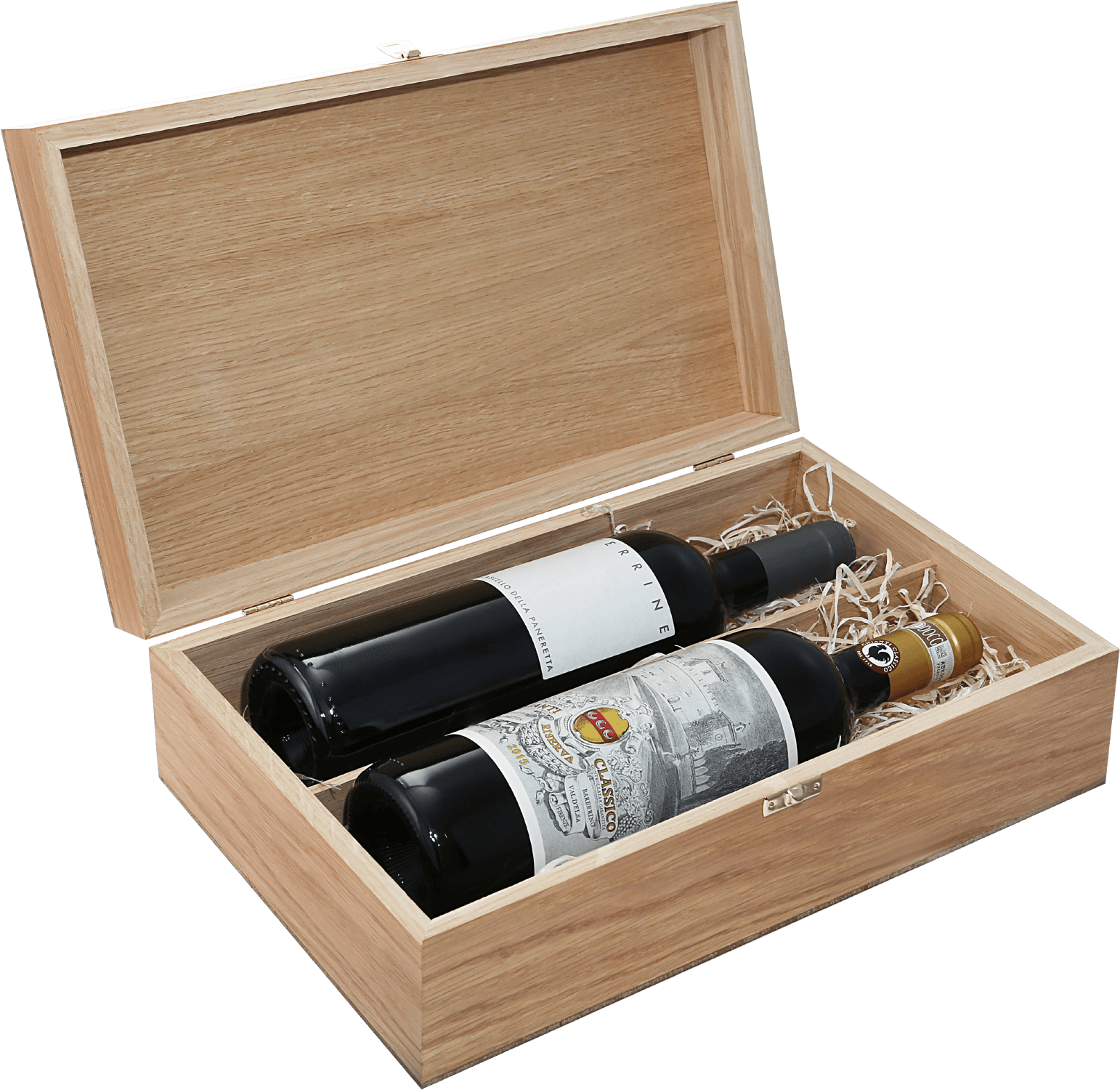 Castello della Paneretta подарочная упаковка из дуба под 2 бутылки