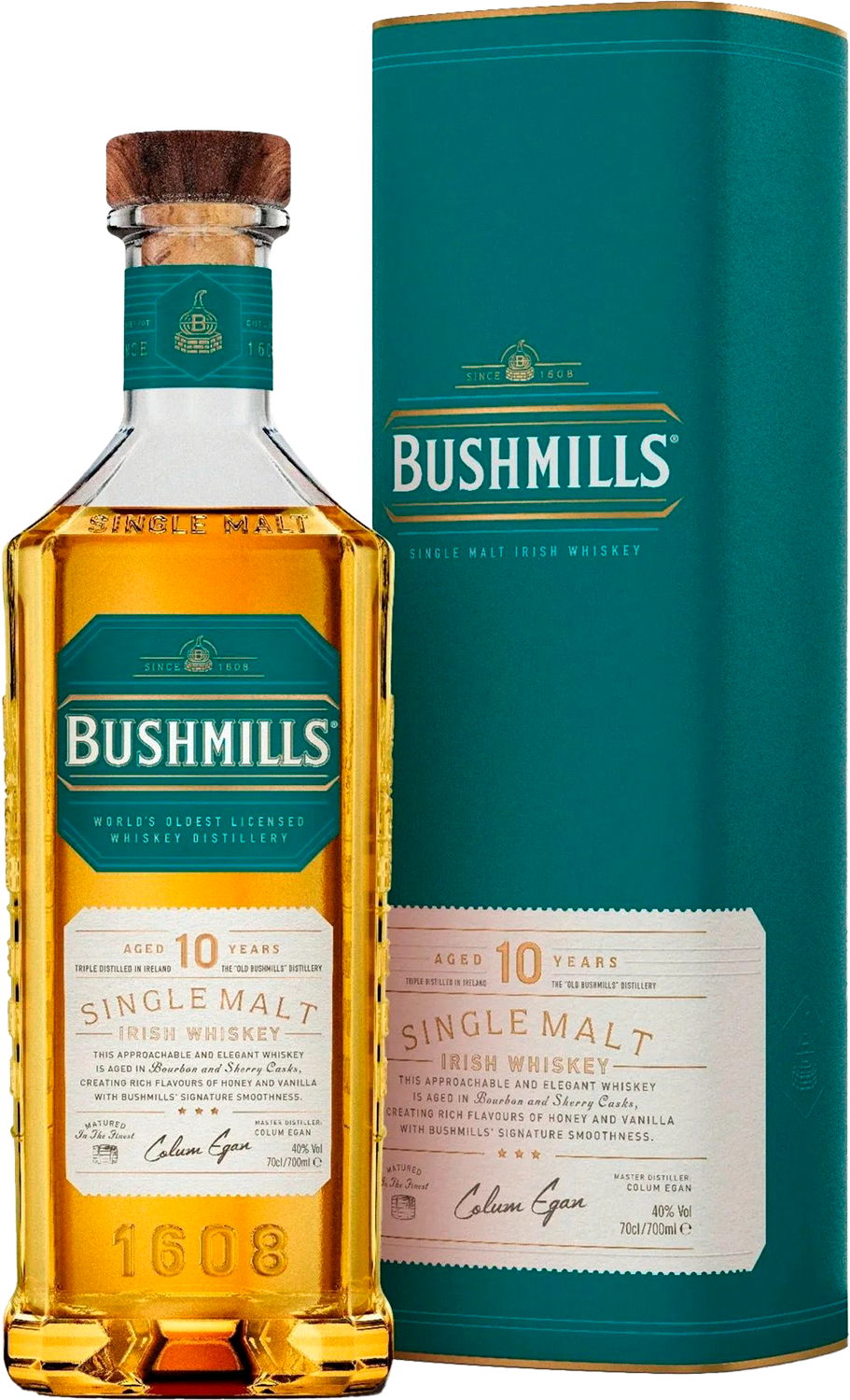 Bushmills Single Malt Irish Whiskey 10 y.o. (gift box)