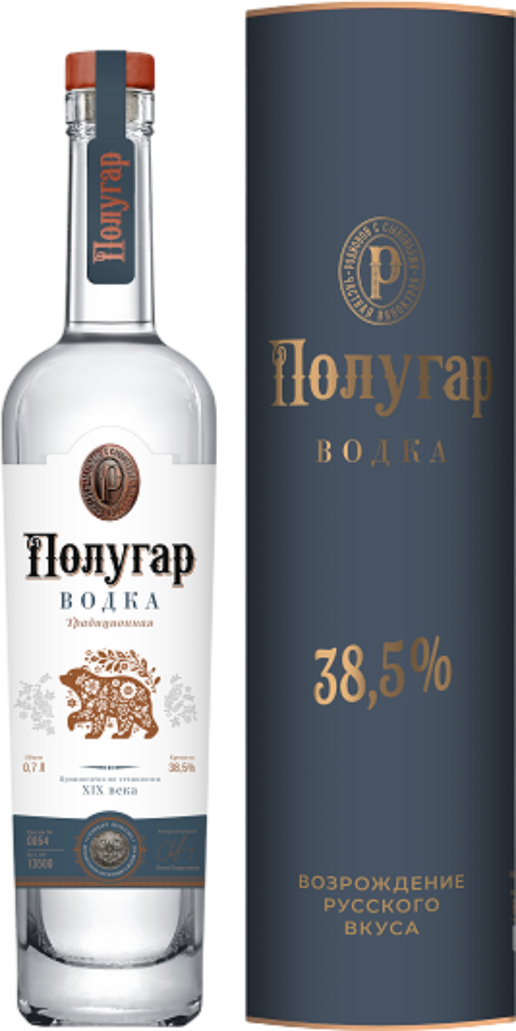 Водка Полугар в тубе 0.7&nbsp;л