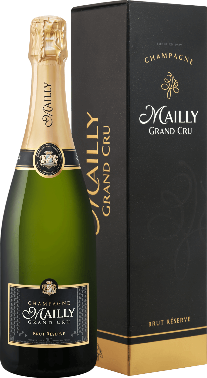 Mailly Grand Cru Brut Reserve Champagne AOC (gift box) taittinger prelude grand cru brut champagne aoc gift box