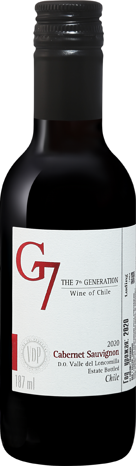 G7 Cabernet Sauvignon Loncomilla Valley DO Viña del Pedregal g7 sauvignon blanc maule valley do viña del pedregal