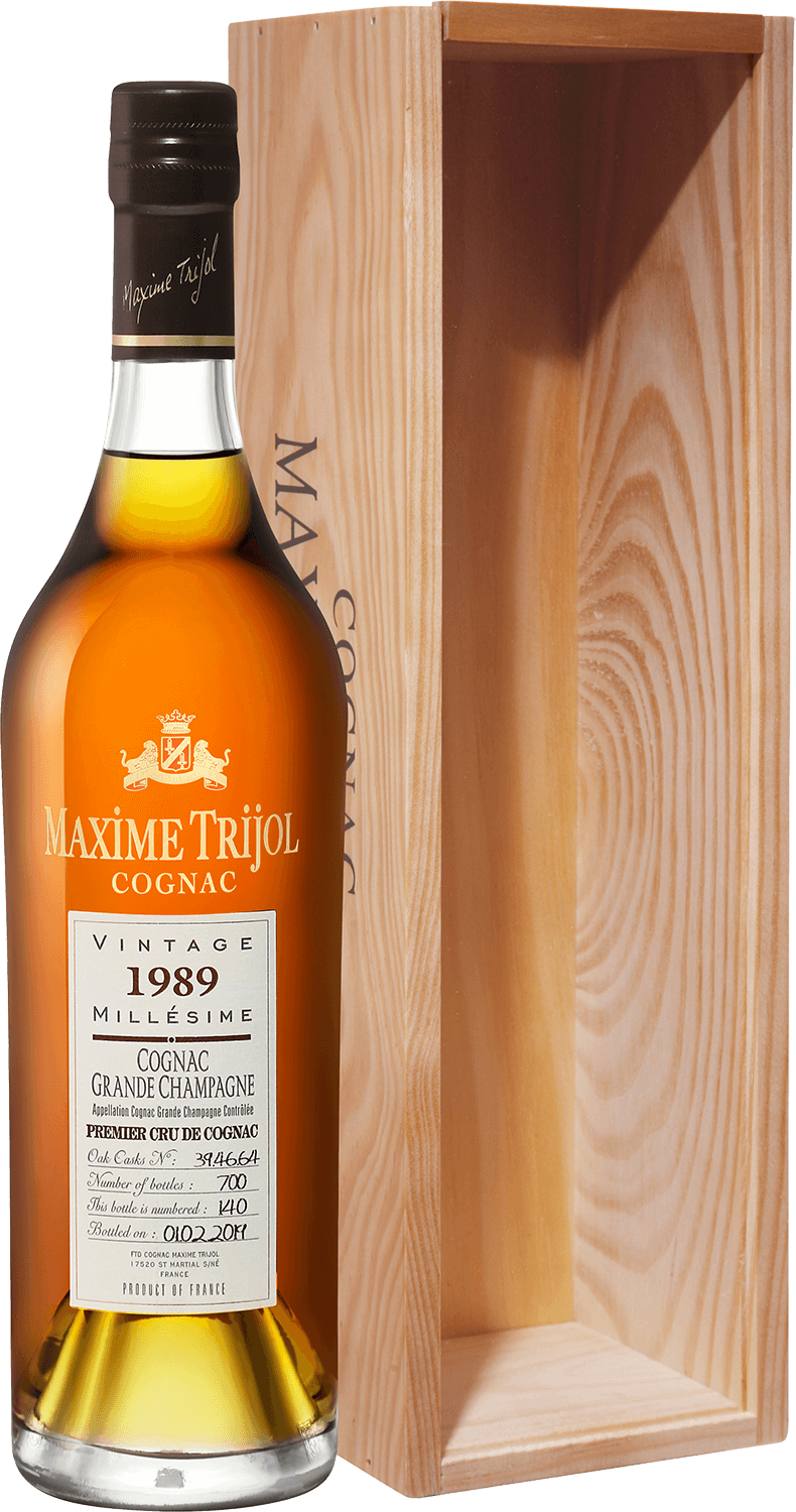 Maxime Trijol Cognac Grande Champagne 1er Cru 1989 (gift box) maxime trijol cognac grande champagne 1er cru 1988 gift box