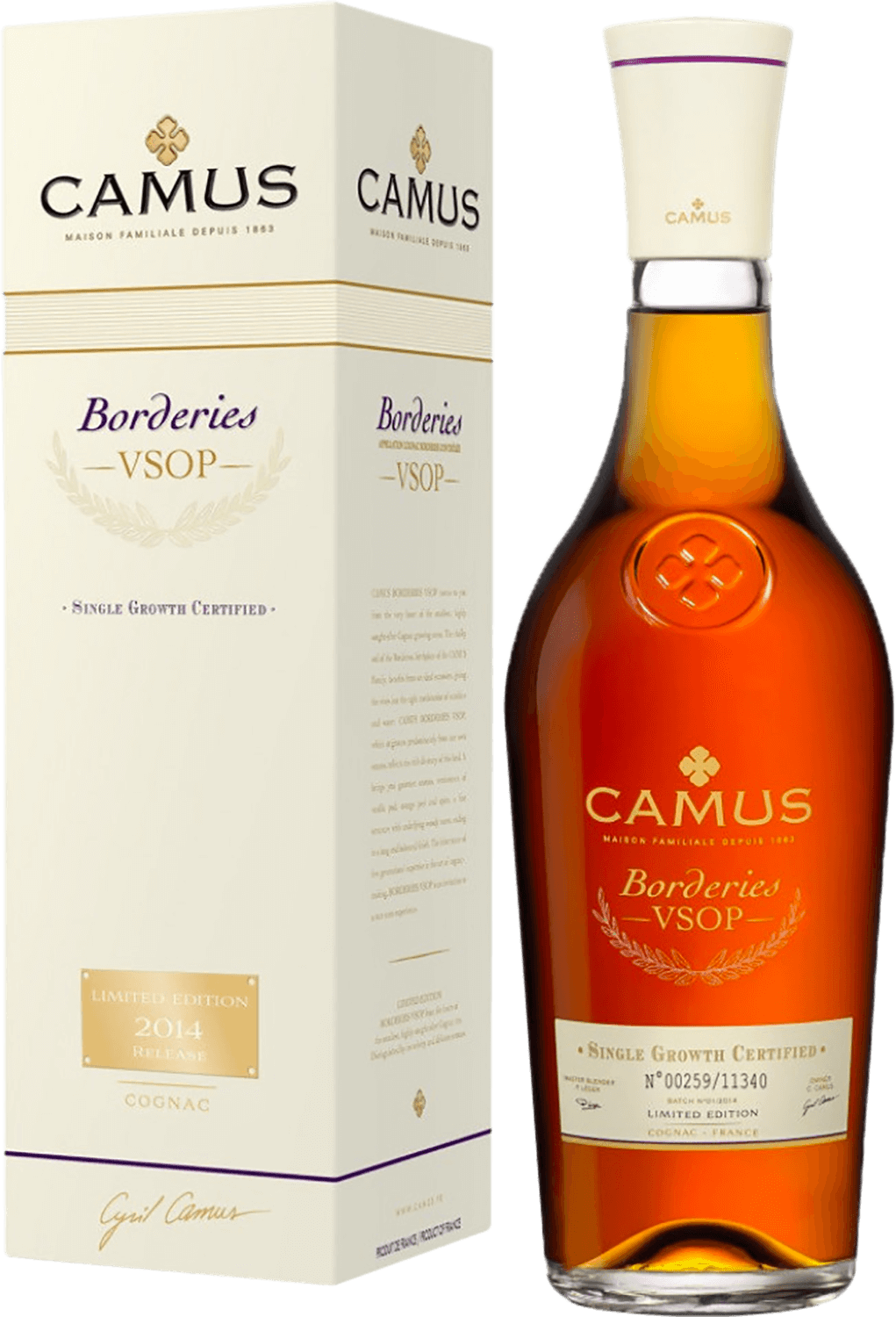 Camus Borderies Cognac VSOP (gift box) camus elegance cognac vsop gift box with two glasses