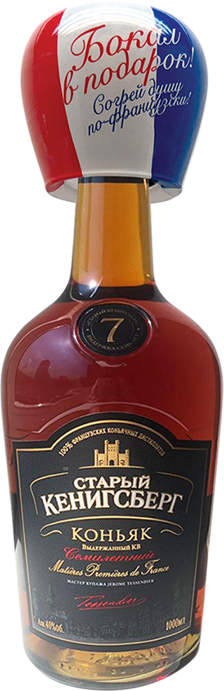 Old Kenigsberg KV 7 Years Old (gift box with a glass)