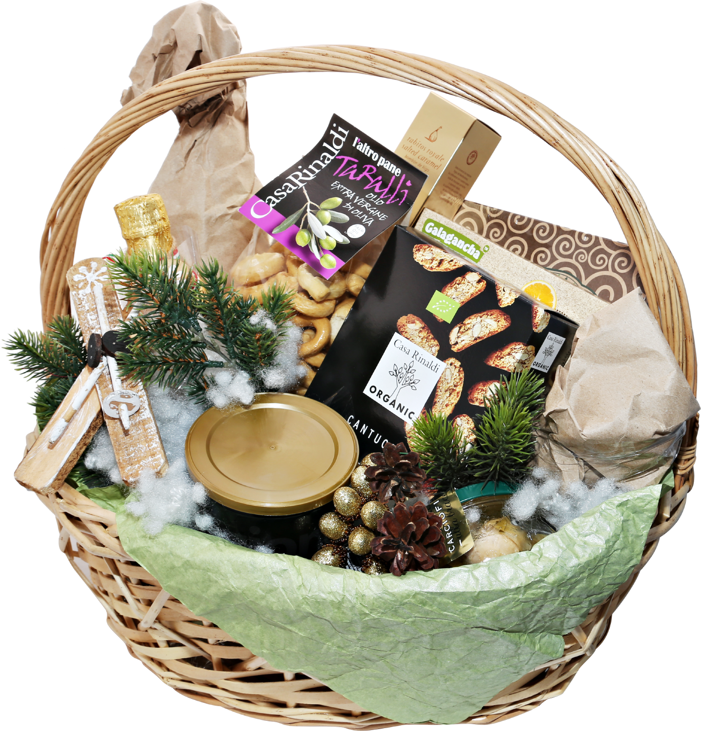 Подарочная корзина новогодняя большая