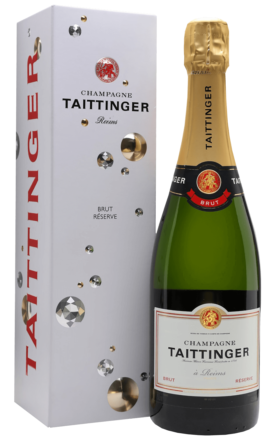 Taittinger Brut Reserve Champagne AOC (gift box) r de ruinart brut champagne aoc gift box