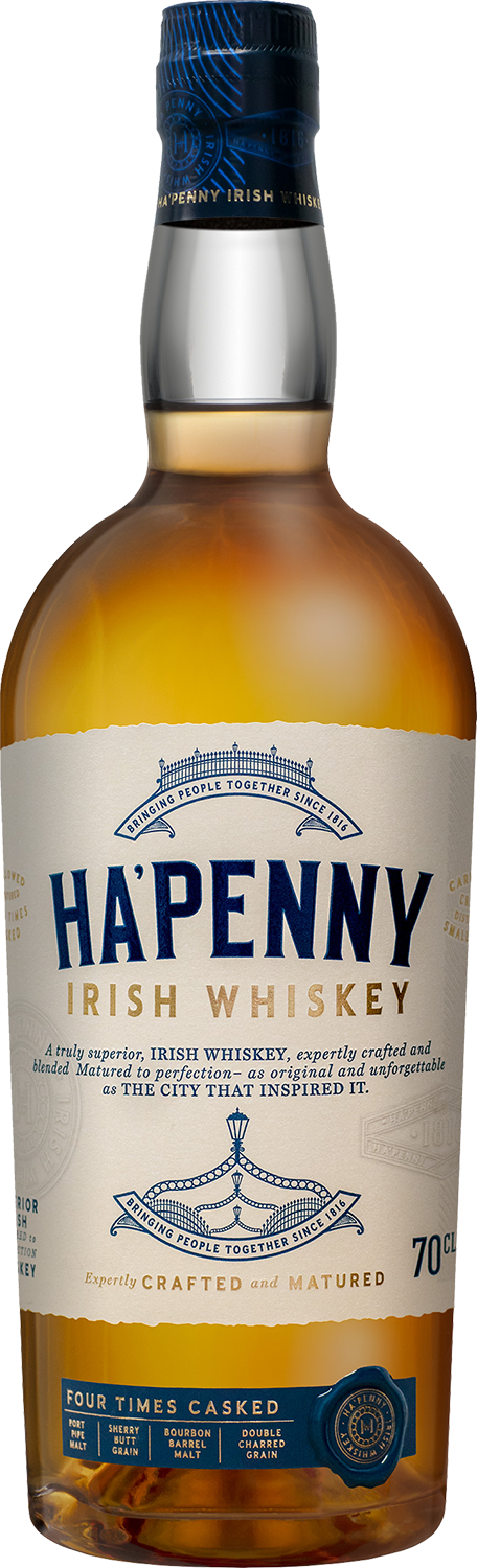 Ha'penny Four Times Casked Blended Irish Whiskey