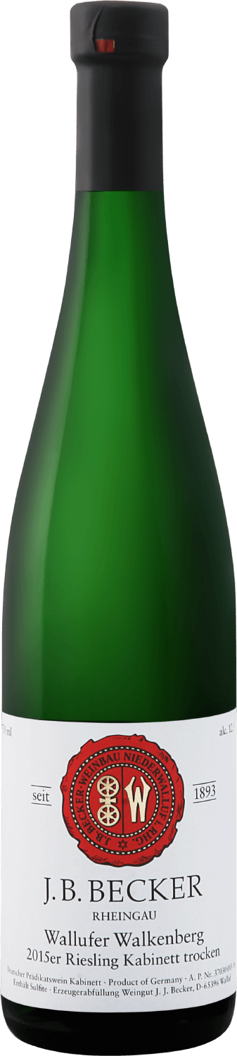 Riesling Wallufer Walkenberg Kabinett Trocken Rheingau J.B.Becker