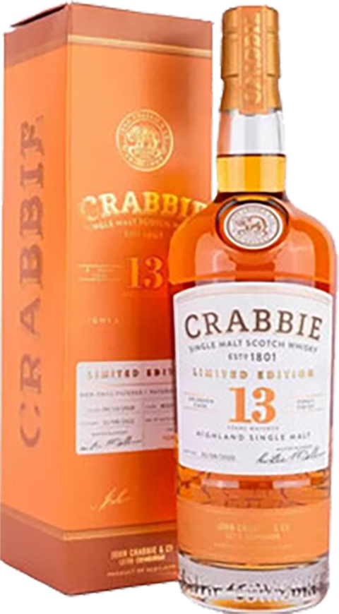Crabbie Tokaji Finish Highland Single Malt Scotch Whisky 13 y.o. (gift box)