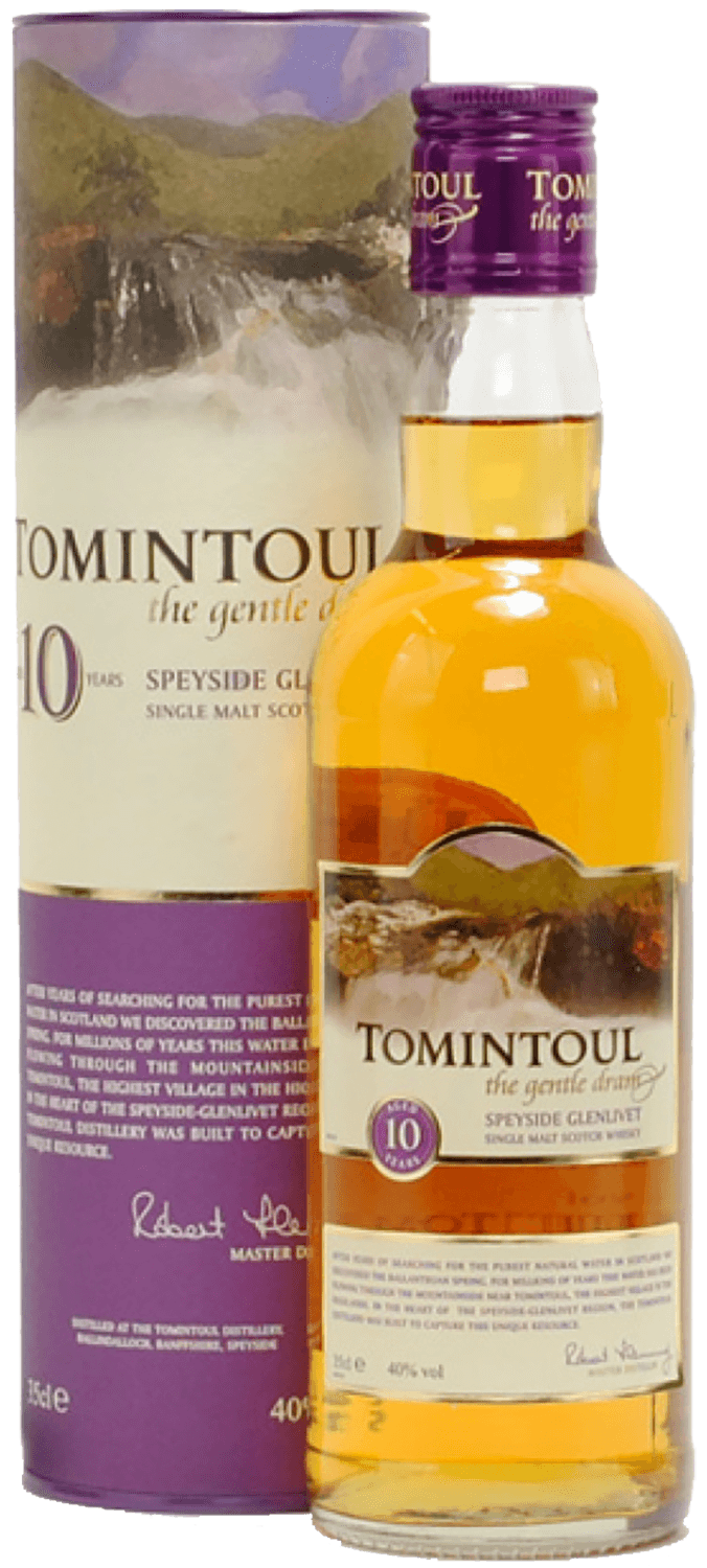 Tomintoul Speyside Glenlivet Single Malt Scotch Whisky 10 YO (gift box) the glenlivet single malt scotch whisky 18 y o gift box