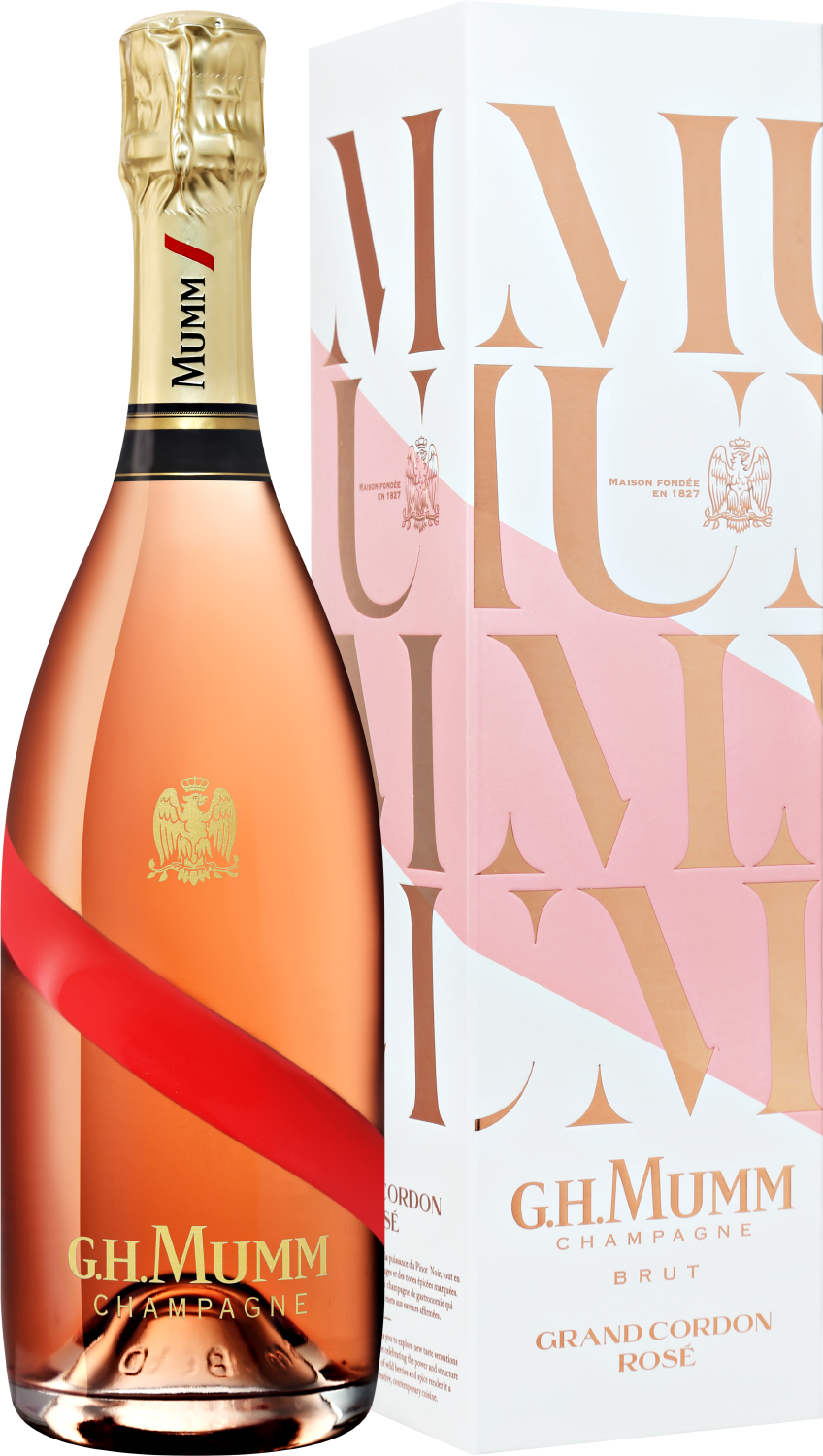 G.H. Mumm Grand Cordon Rose Champagne AOC Brut (gift box) lallier grand rose brut grand cru champagne aoc gift box