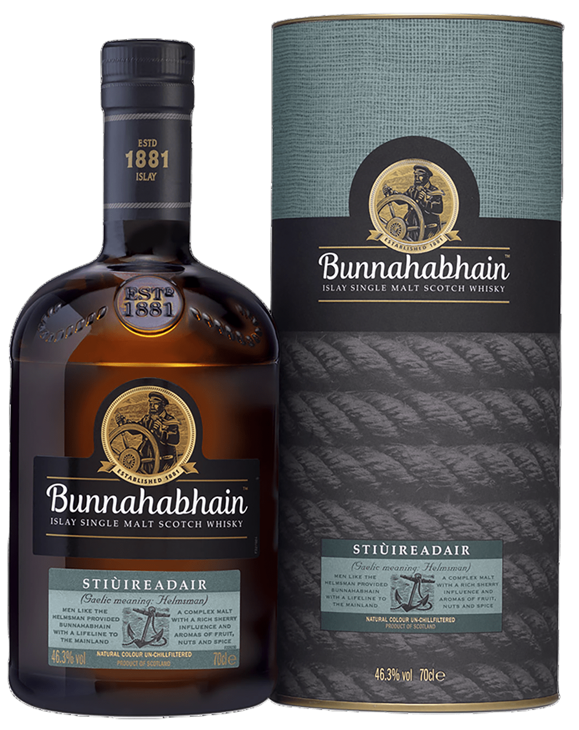 Bunnahabhain Stiuireadair Islay Single Malt Scotch Whisky (gift box) wemyss malts pepper on your srawberries bunnahabhain 1991 islay single cask single malt scotch whisky 27 y o gift box