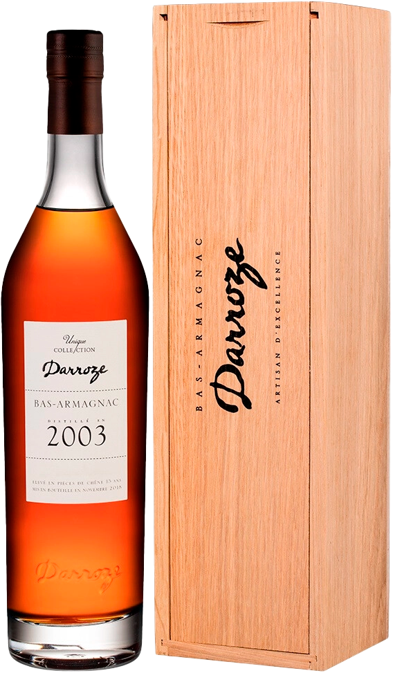 Дарроз Уник Коллексьон 2003 Ба-Арманьяк в деревянном футляре 0.7&nbsp;л
