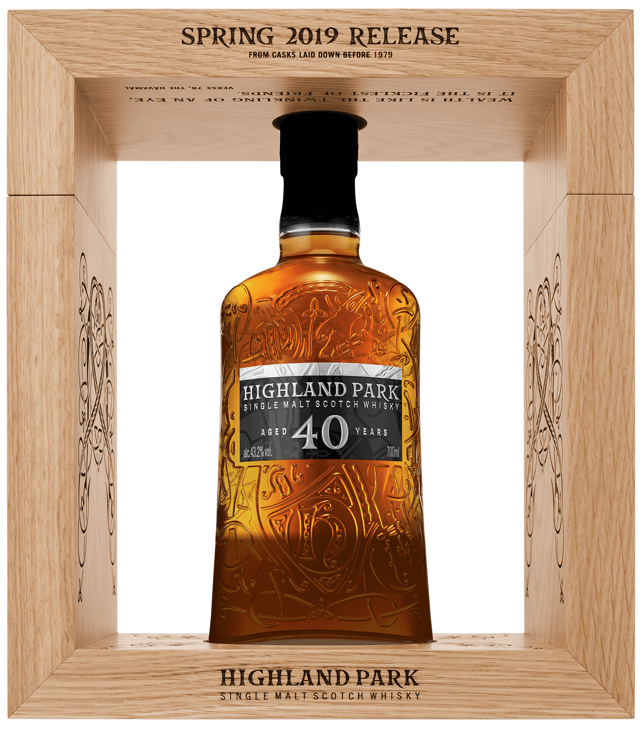 Highland Park 40 y.o. single malt scotch whisky (gift box) highland park valknut single malt scotch whisky gift box