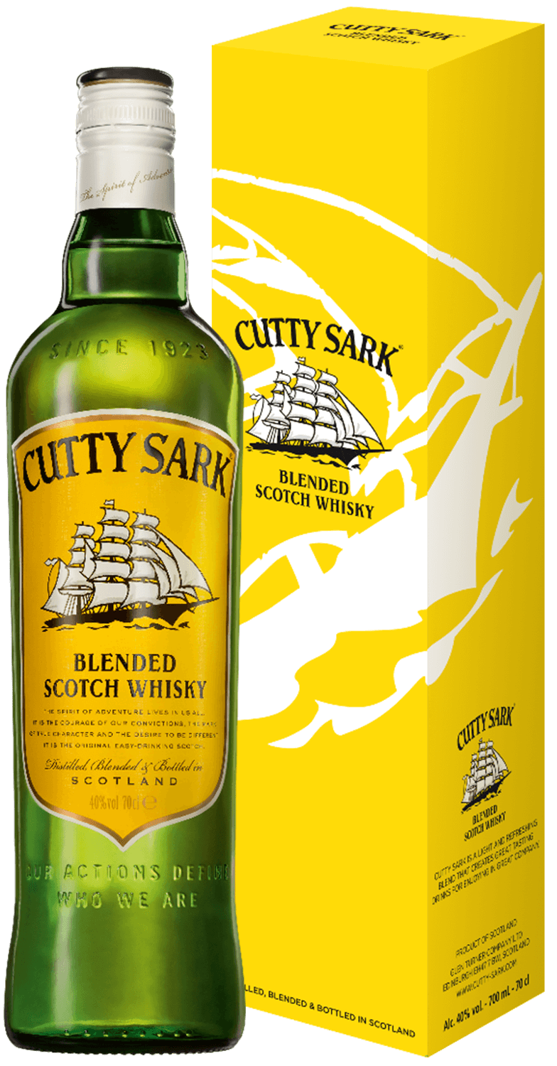 Виски Cutty Sark Blended Scotch Whisky (gift box) 0.7 л (Катти Сарк  купажированный шотландский виски в подарочной упаковке), купить в магазине  в Москве - цена, отзывы