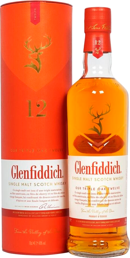 Glenfiddich Old Tripple Oak 12 y.o. Single Malt Scotch Whisky (gift box)
