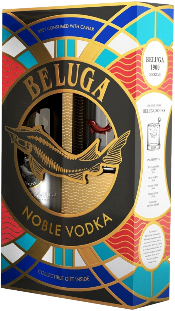 Beluga Noble (gift box with a glass) beluga hunting berry bitter gift box with one cup