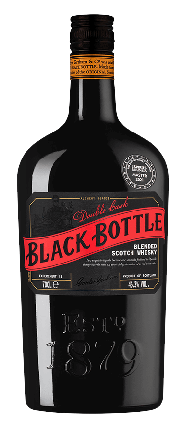 Black Bottle Double Cask Blended Scotch Whisky william peel double maturation blended scotch whisky