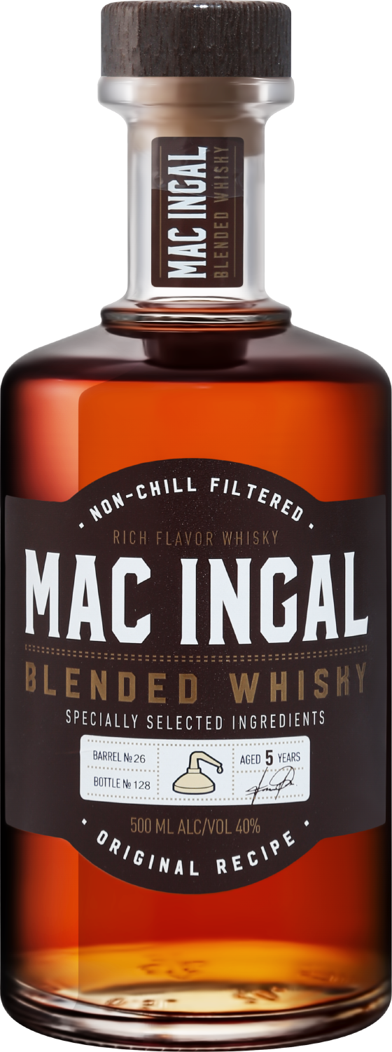 Mac Ingal Blended Whisky 5 y.o. royal hunt blended whisky 5 y o