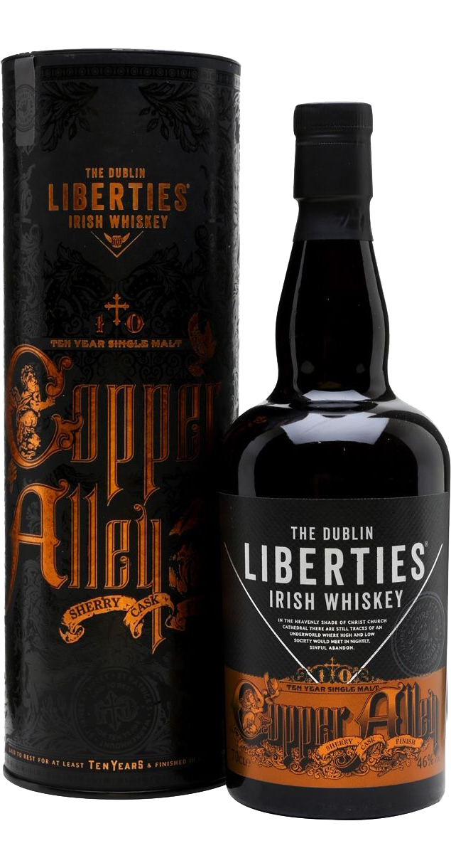 The Dublin Liberties 10 Year Old Copper Alley Single Malt Irish Whiskey (gift box) pogues single malt irish whiskey gift box