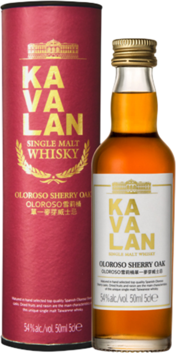 Кавалан Олоросо Шерри Оук Солодовый Виски в подарочной упаковке 0.05&nbsp;л