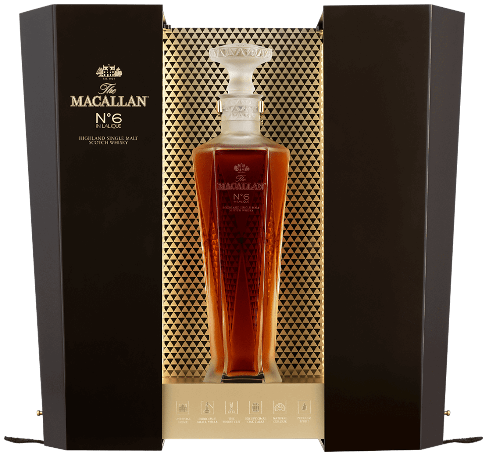 Macallan №6 Highland single malt scotch whisky (gift box) highland queen majesty single malt scotch whisky 14 y o gift box
