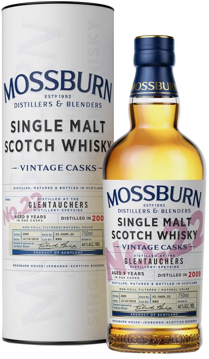 Mossburn Vintage Casks No.22 Glentauchers Single Malt Scotch Whisky (gift box)