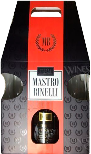 Mastro Binelli Premium Brut (gift box+2 glasses)