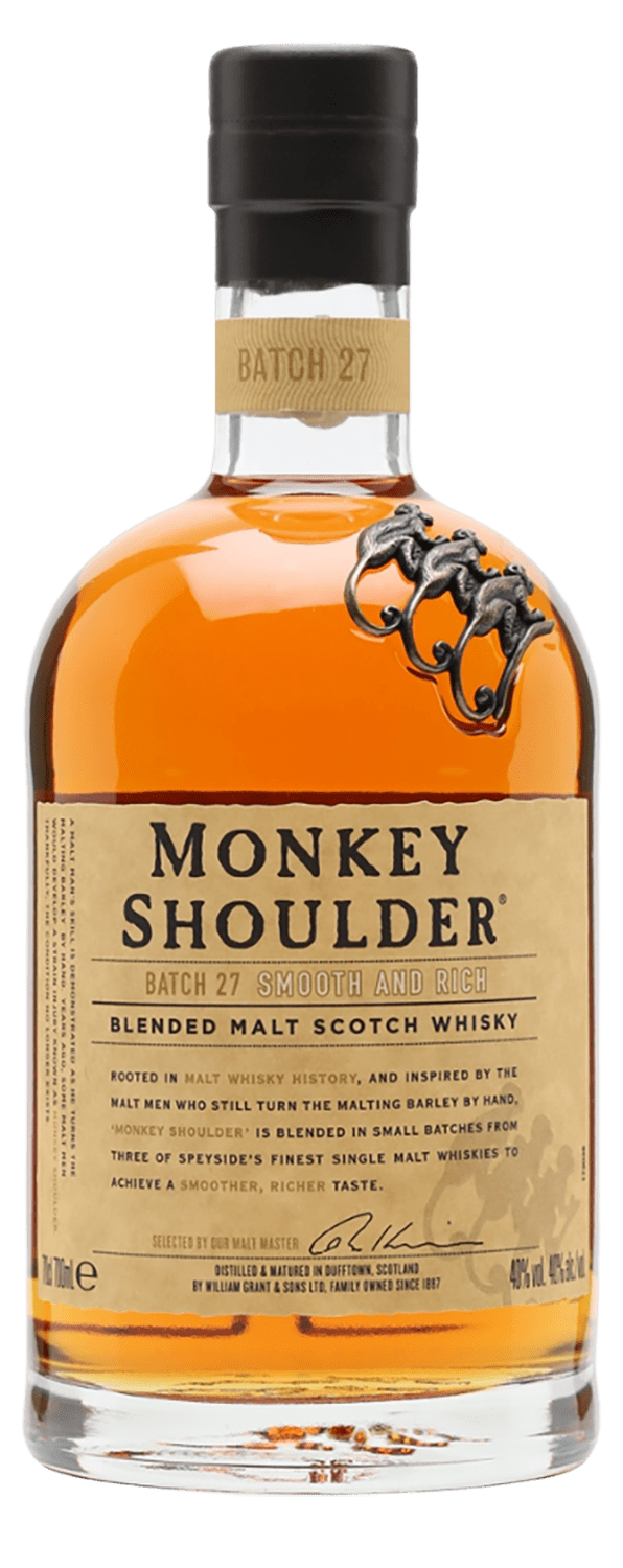 Monkey Shoulder Blended Malt Scotch Whisky peat chimney batch strength wemyss malts blended malt scotch whisky