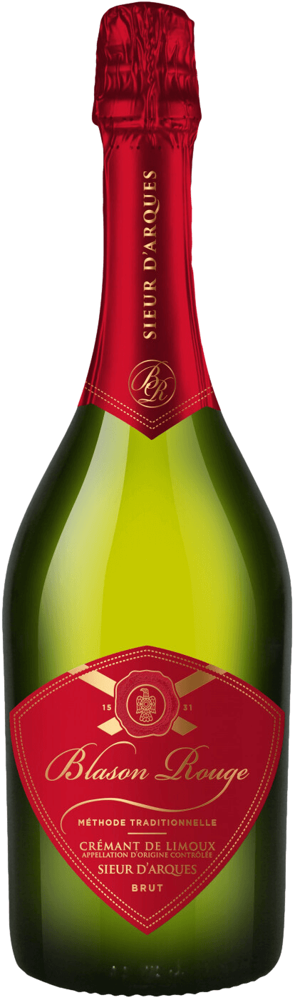 Blason Rouge Cremant Brut Limoux AOC Sieur d'Arques