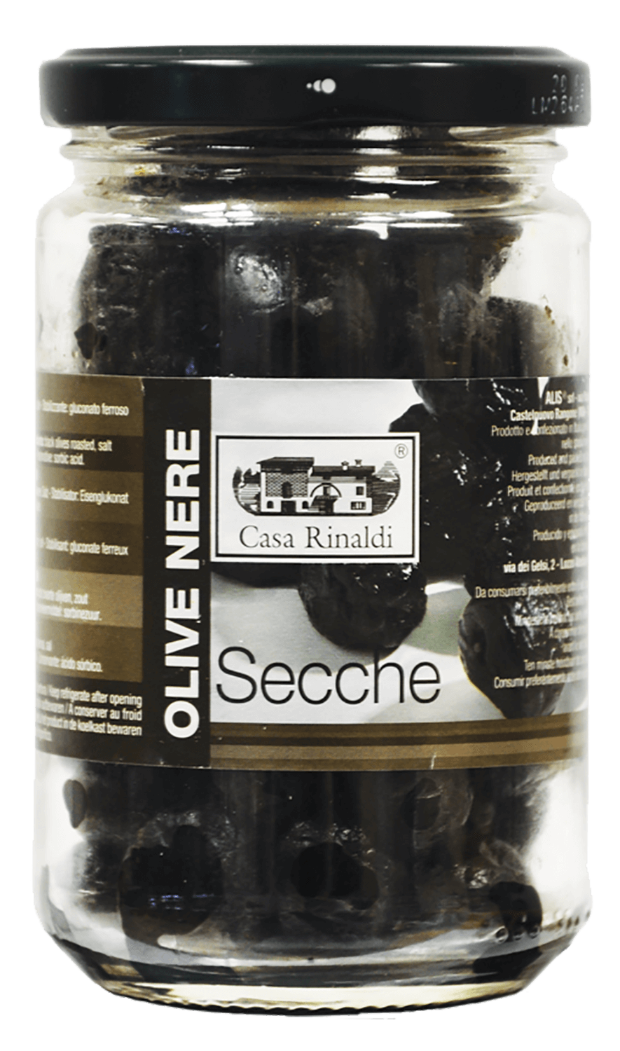 Маслины сушеные с косточкой Каза Ринальди 170г