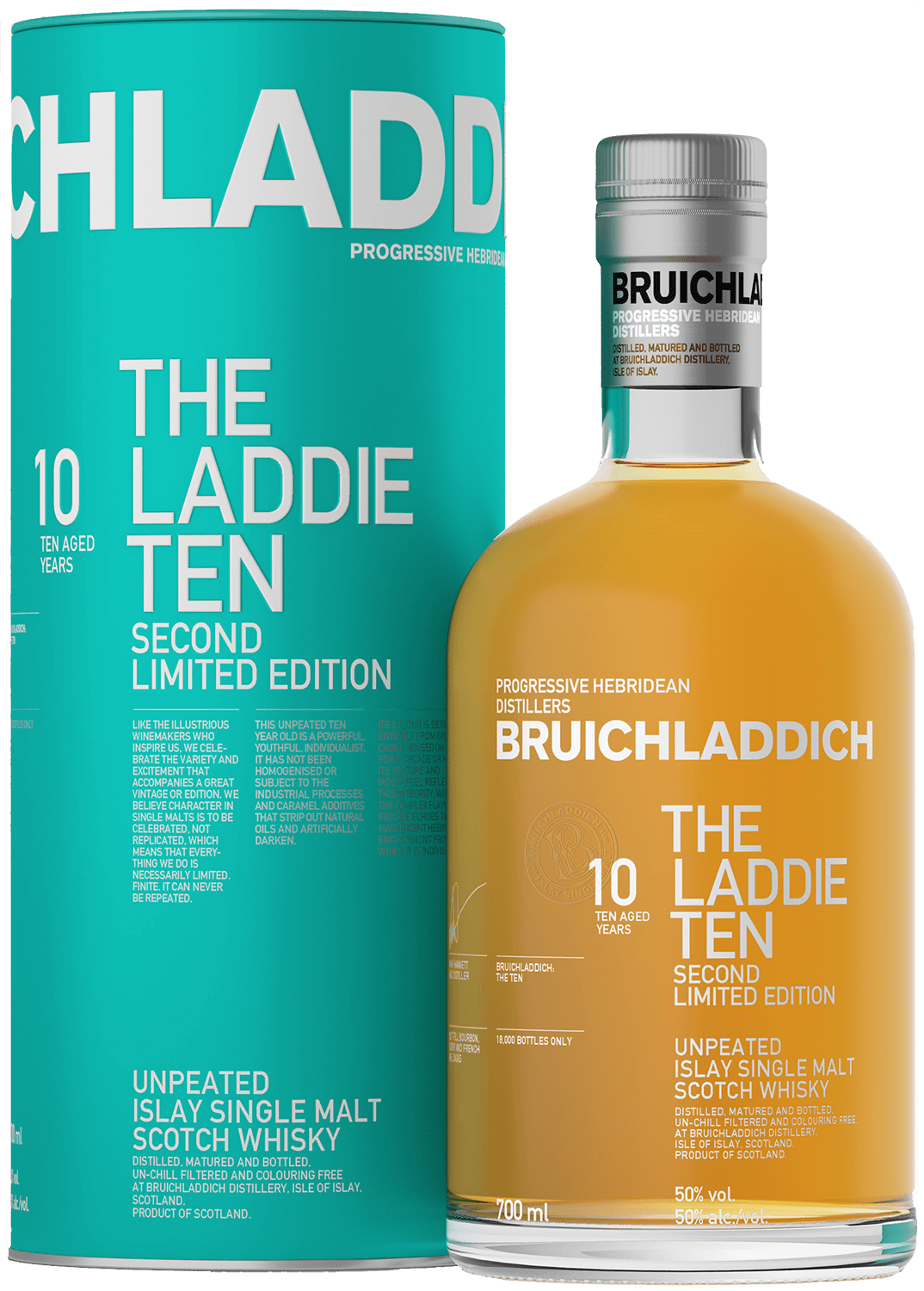 Bruichladdich The Laddie 10 years single malt scotch whisky (gift box) glenmorangie the original 10 years single malt scotch whisky gift box