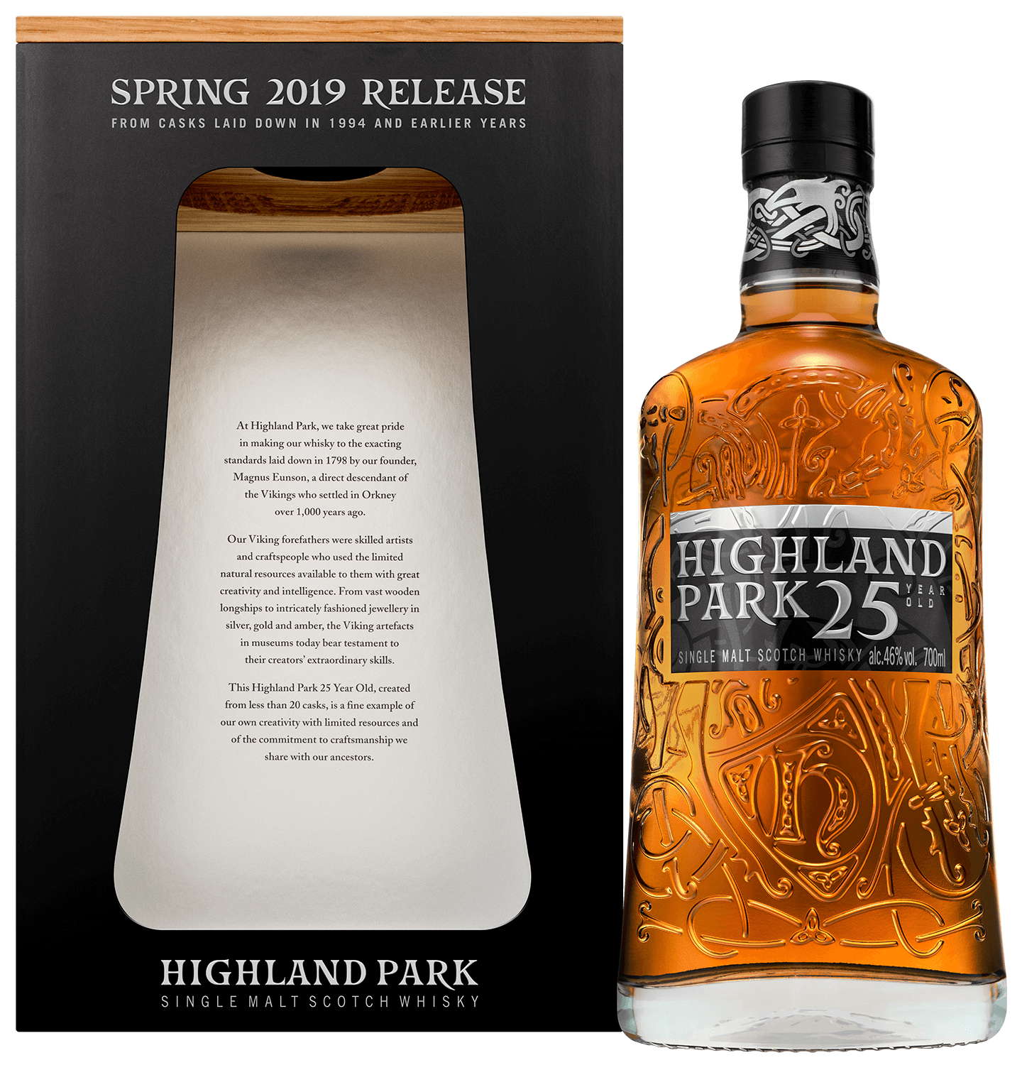 Highland Park 25 y.o. single malt scotch whisky (gift box)