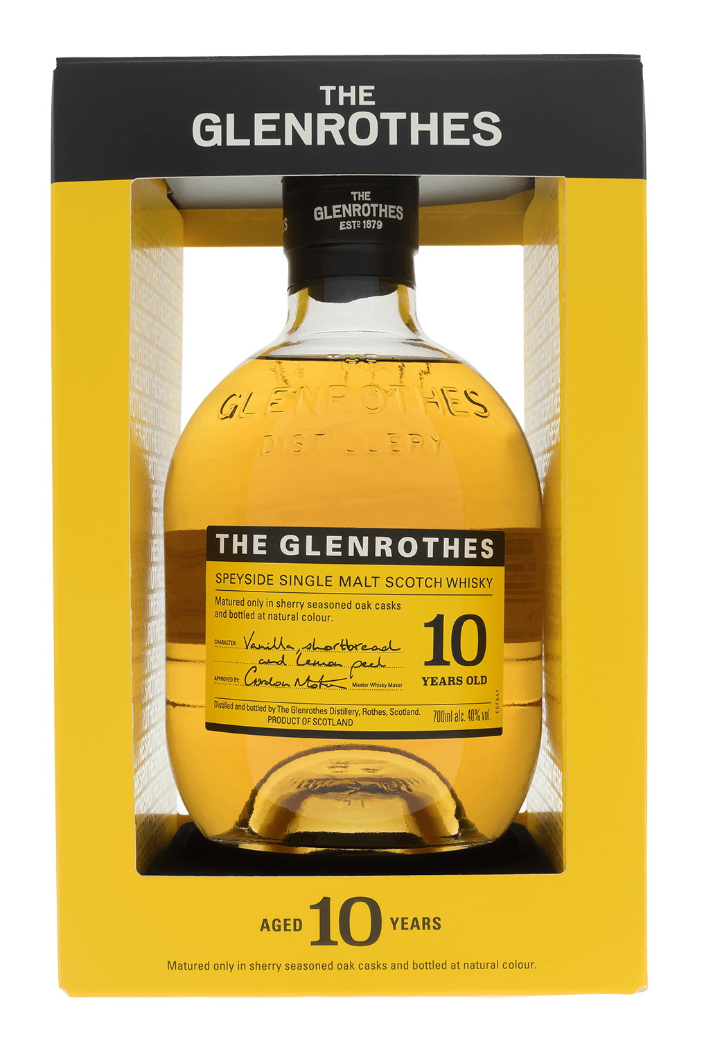 The Glenrothes 10 y.o. Speyside Single Malt Scotch Whisky (gift box) mossburn vintage casks no 26 glenrothes single malt scotch whisky gift box