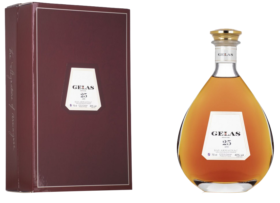 Желас Ба Арманьяк 25 лет в декантере и подарочной упаковке 0.7&nbsp;л