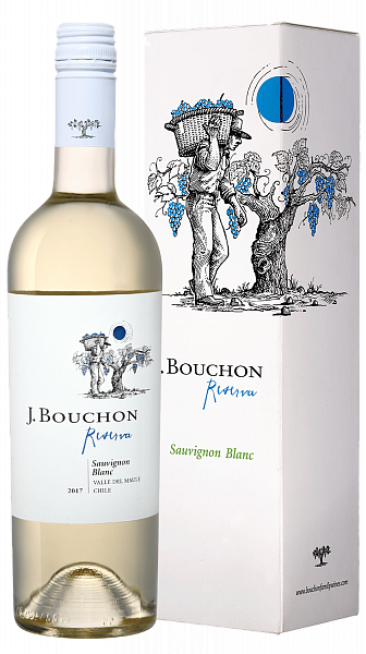 Вино Sauvignon Blanc Reserva Maule DO J. Bouchon (gift box), 0.75 л