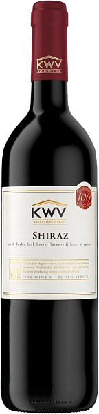 Вино Shiraz Western Cape WO KWV, 0.75 л