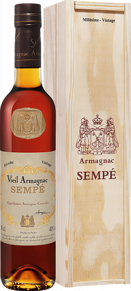 Арманьяк Sempe Vieil Armagnac 1984 (gift box), 0.5 л